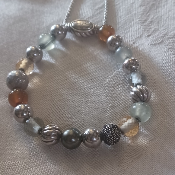 David Yurman Elements Bracelet, Gemstones, Diamonds and Sterling Silver - Picture 2 of 13